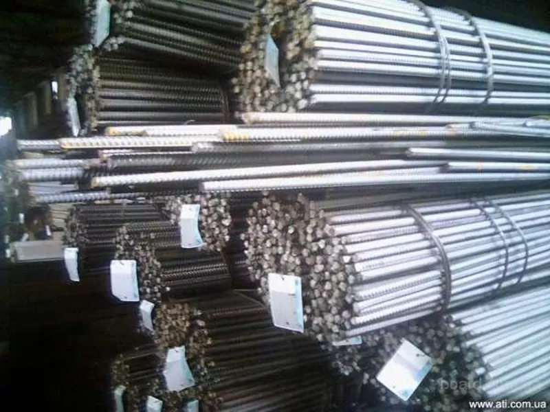 Арматура рифленая стальная. диаметры 12 мм.,  14 мм.
